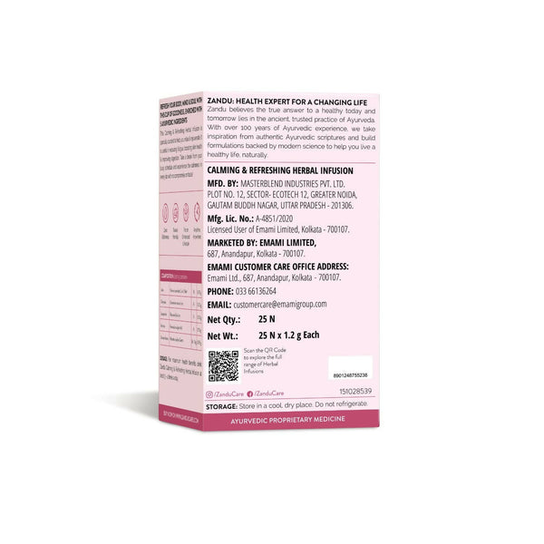 Zandu Calming & Refreshing Herbal Infusion - Distacart