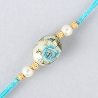 Thumbnail for Rose Japanese Stone Rakhi & Almonds Jar in usa