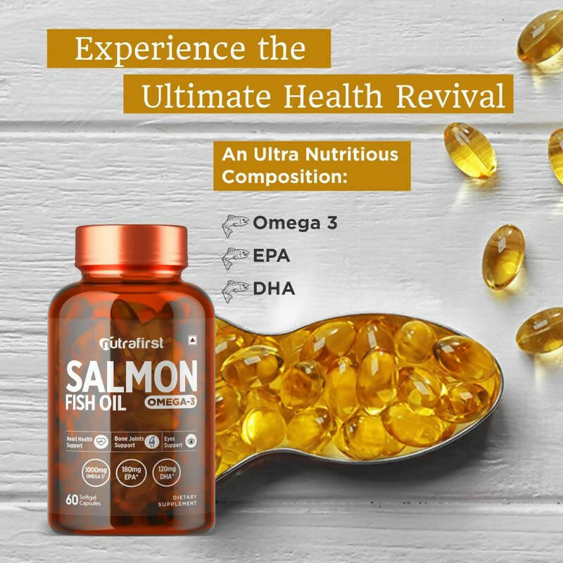 Nutrafirst Salmon Fish Oil Capsules - Distacart