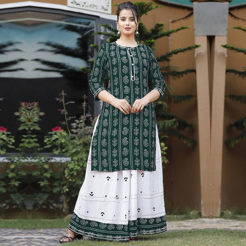 Vamika Gota Patti work Kurti With Skirt Suit