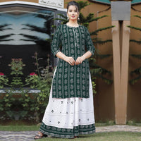 Thumbnail for Vamika Gota Patti work Kurti With Skirt Suit