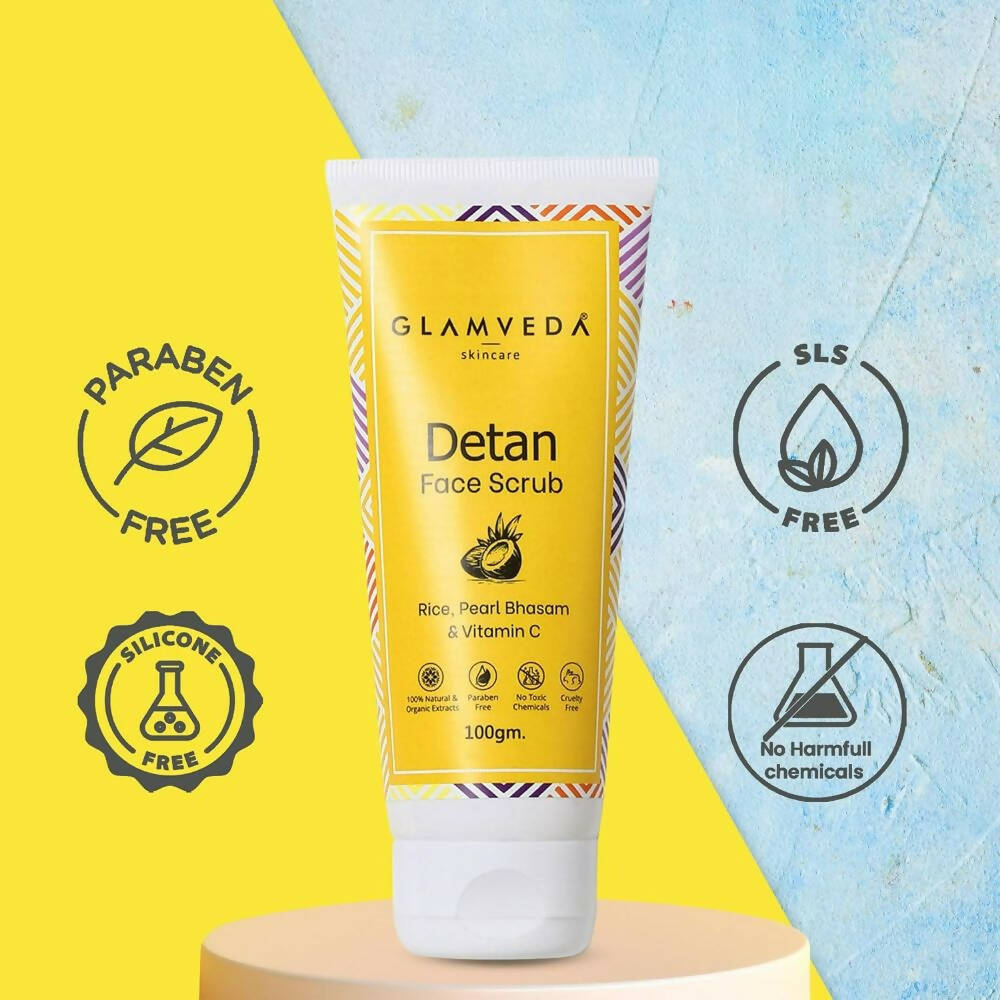 Glamveda Detan Face & Body Scrub - Distacart
