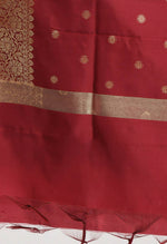 Thumbnail for Mominos Fashion Moeza Women's Banarsi Silk Woven Design Maroon Dupatta - Distacart