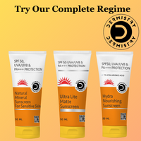Thumbnail for Dermistry 1% Hyaluronic Acid Ultra Hydrating Sunscreen for Dry Skin SPF 50 UVA UVB PA+++ Protection - Distacart