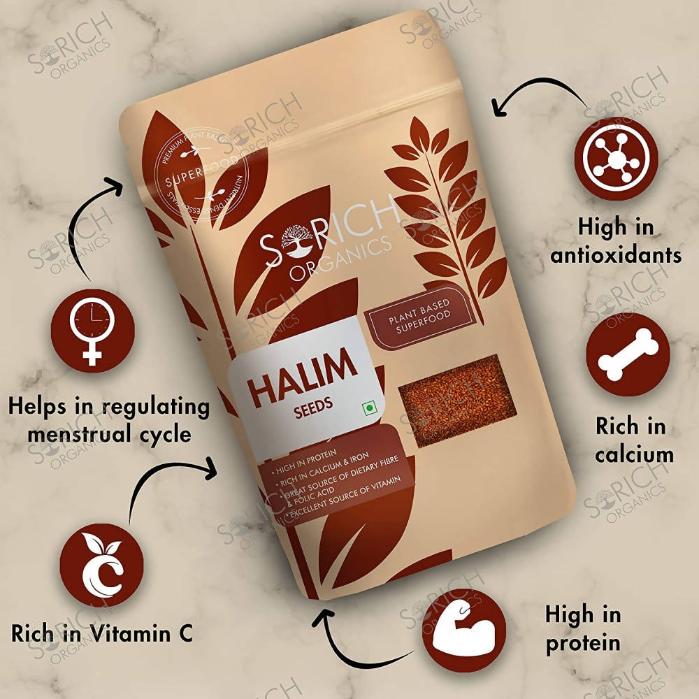 Sorich Organics Halim Seeds / Garden Cress Seeds - 200 gm