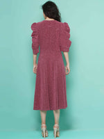 Thumbnail for Women Republic Pink Dress with Attached Bow - Distacart