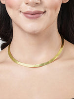 Thumbnail for NVR Women Gold Plated Choker Necklace - Distacart