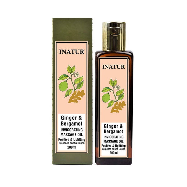 Inatur Ginger & Bergamot Invigorating Massage Oil