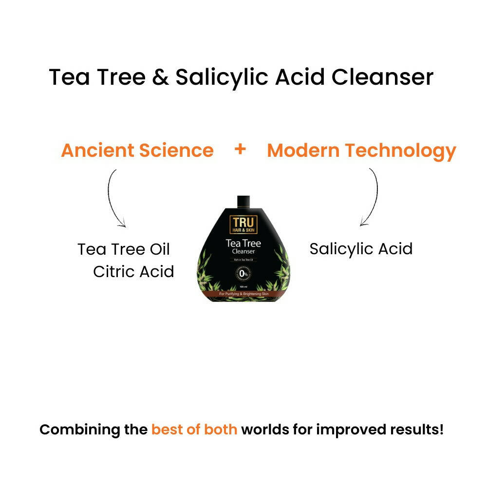 Tru Hair & Skin Tea Tree & Salicylic Acid Cleanser - Distacart
