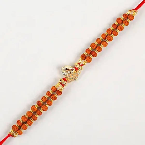 Ganesha Minimal Style Rakhi And Cadbury Silk Chocolates - Distacart