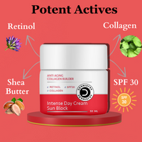 Thumbnail for Dermistry Anti Aging Collagen Builder SPF30 Retinol Hyaluronic Acid Nourishing Age Protect Day Cream - Distacart