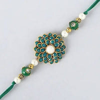 Thumbnail for Premium Beads Rakhi & Box of Choco Swiss - Distacart