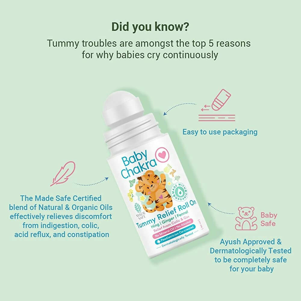 BabyChakra Tummy Relief Roll On & After Bite Roll on Combo - Distacart