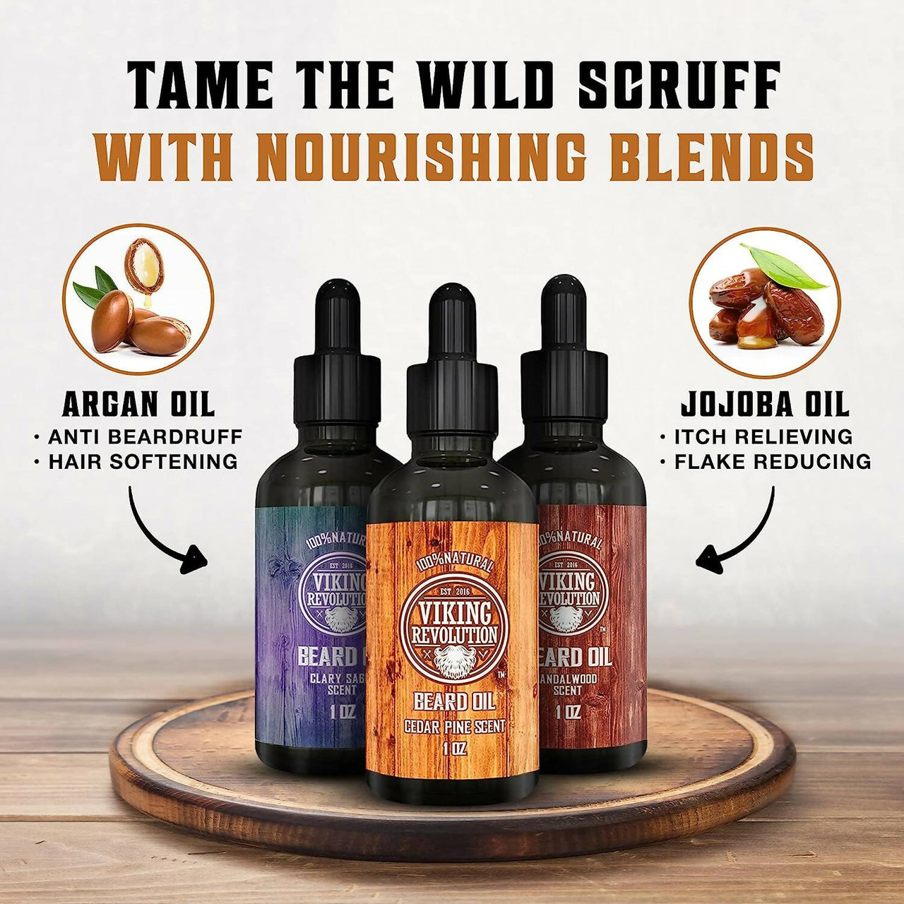 Viking Revolution Beard Oil Combo - Distacart