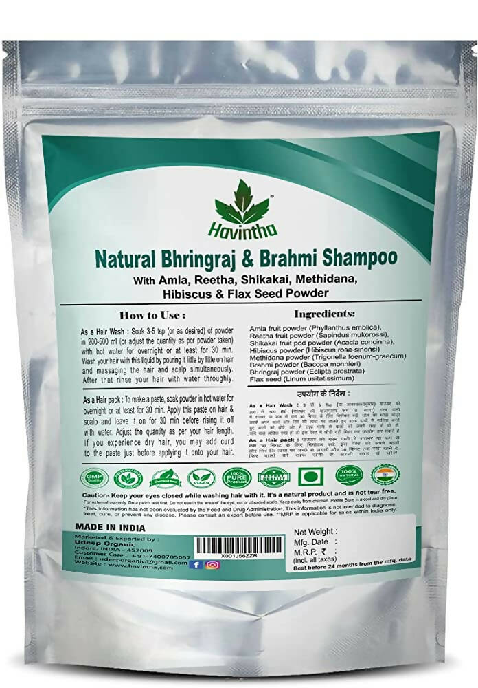 Havintha Natural Bhringraj & Brahmi Shampoo - Distacart