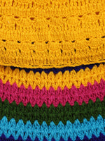 Thumbnail for ChutPut Hand knitted Crochet HoneyBee Wool Dress - Yellow - Distacart