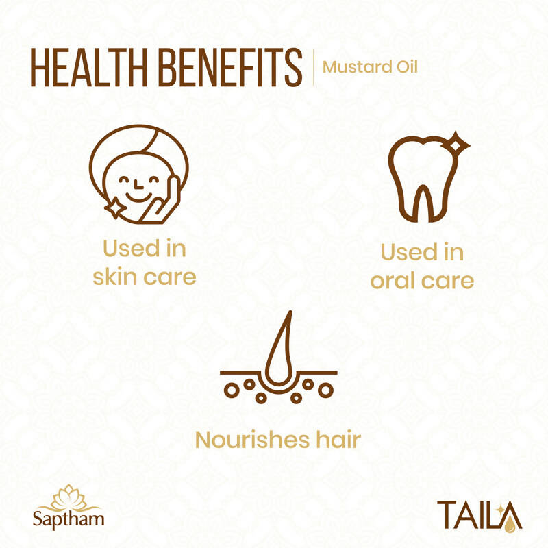 Saptham Taila 100% Wood Pressed Mustard Oil - Distacart