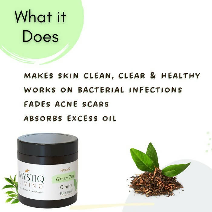 Mystiq Living Specials Green Tea Clarity Face Mask - Distacart