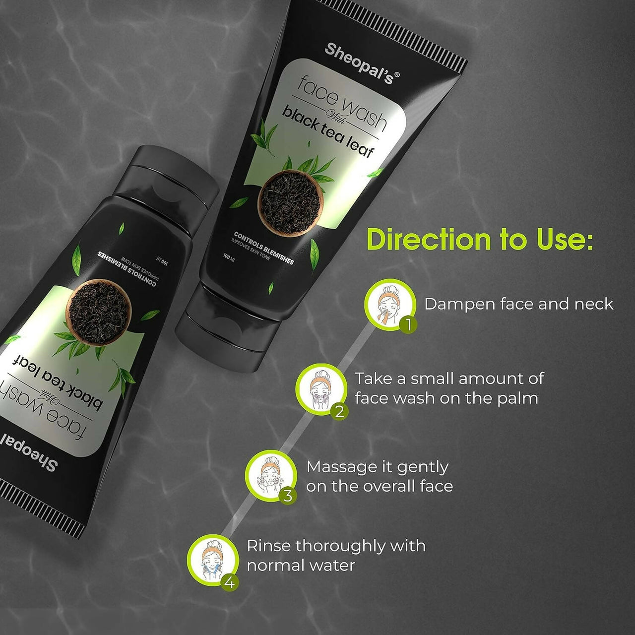 Sheopal's Black Tea Leaf Face Wash - Distacart