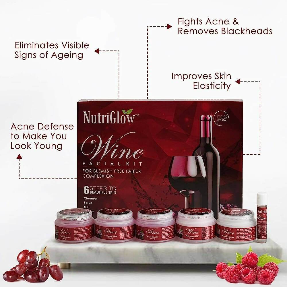 NutriGlow Wine Facial Kit - Distacart