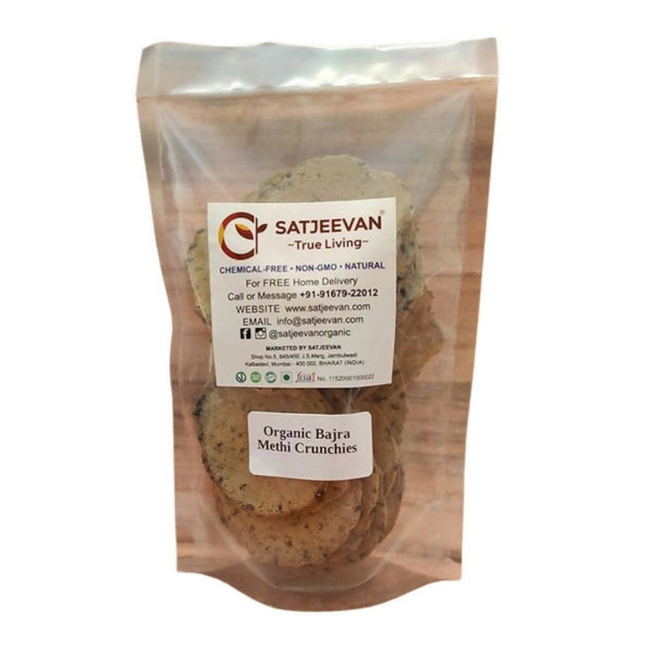 Satjeevan Organic Bajra Methi Crunchies - Distacart