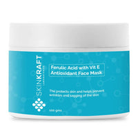 Thumbnail for SkinKraft Ferulic Acid With Vit E Antioxidant Facial Mask - Distacart