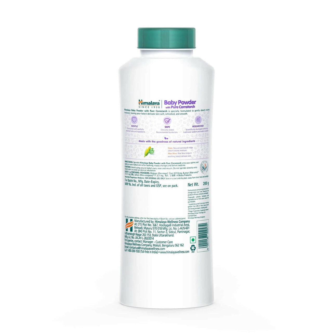 Himalaya Baby Powder with Pure Cornstarch - Distacart