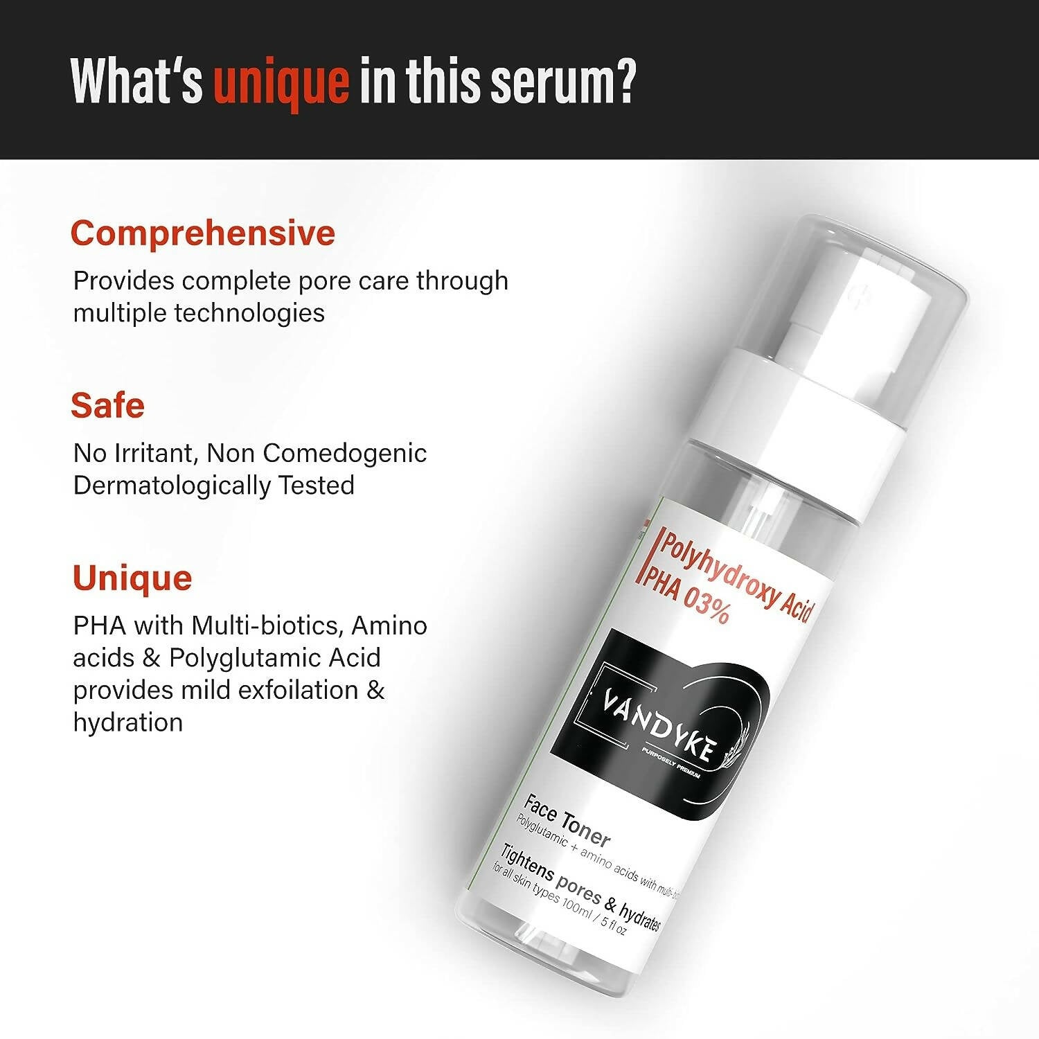Vandyke 3% PHA Face Toner - Distacart