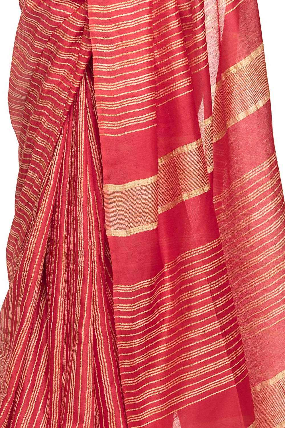 Mominos Fashion Red Color Bhagalpuri Saree