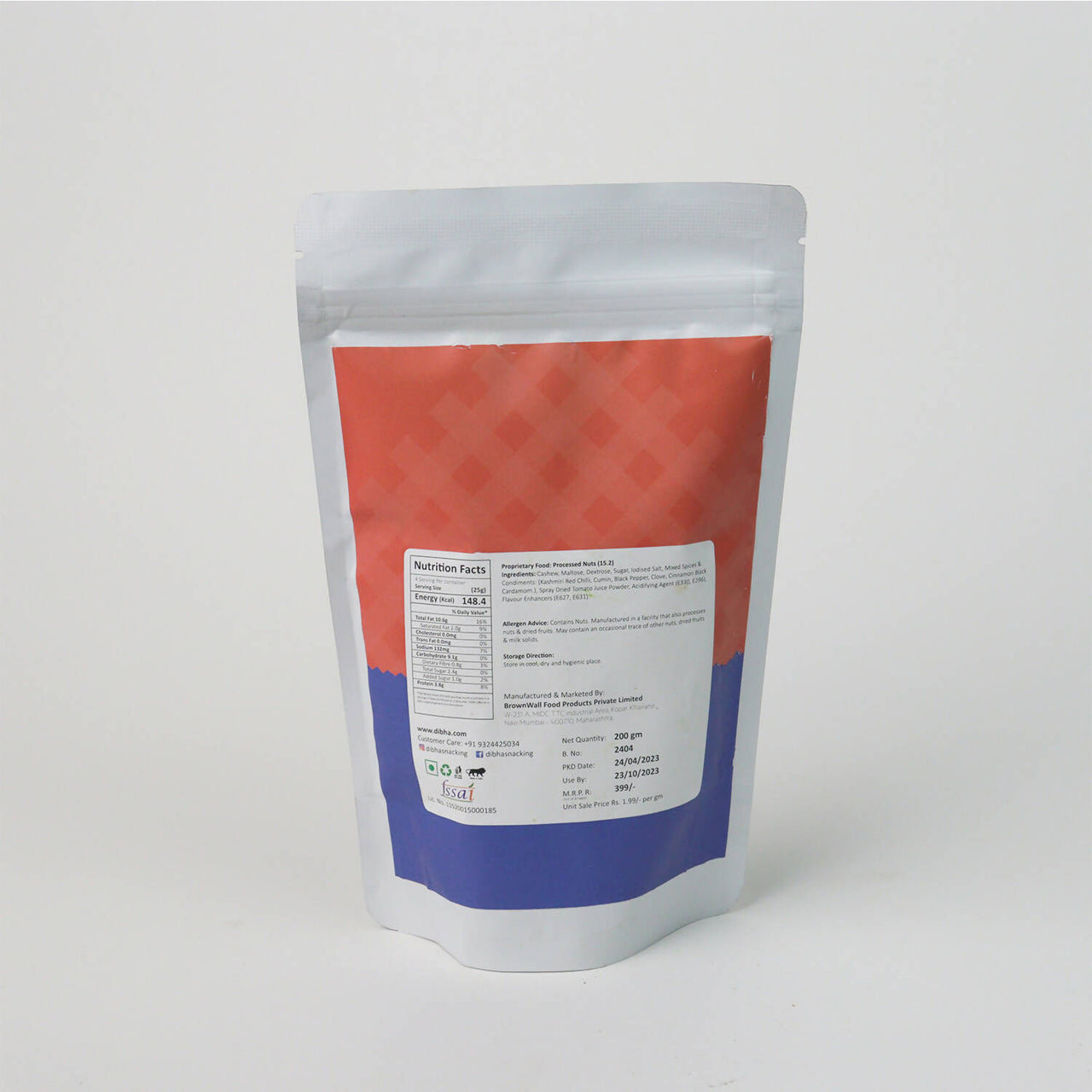 Dibha - Honest Snacking Tangy Tomato Cashew - Distacart