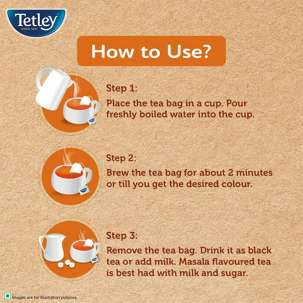 Tetley Masala Chai With Natural Flavour - Distacart