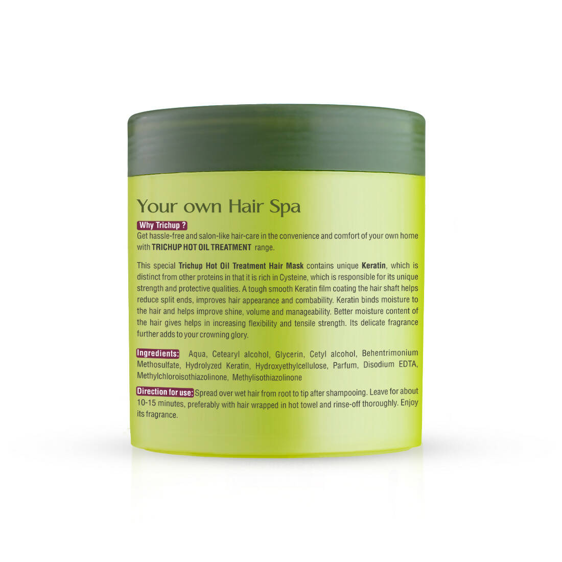 Trichup Keratin Hot Oil Treatment Hair Mask - Distacart