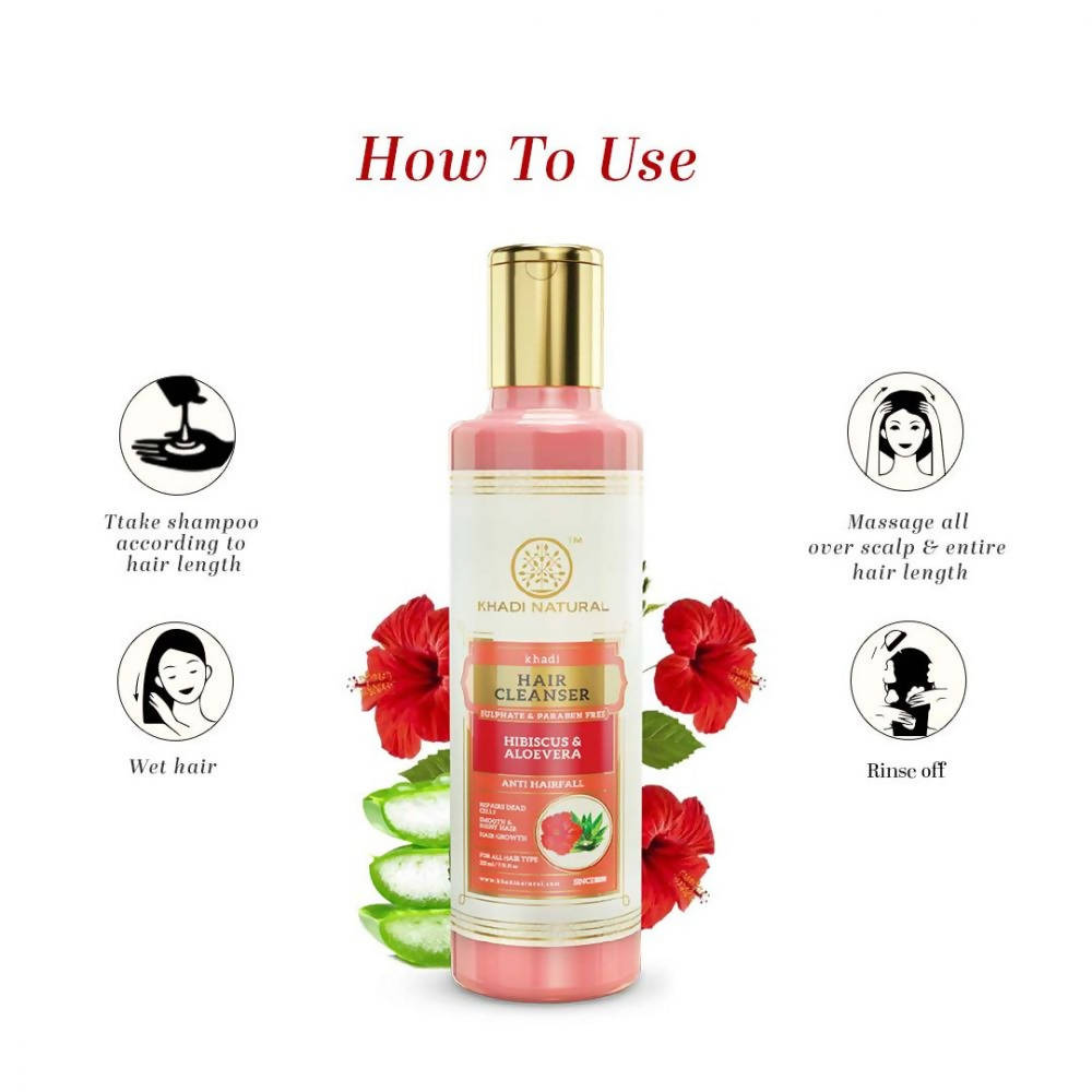 Khadi Natural Hibiscus & Aloevera Hair Cleanser