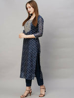 Thumbnail for Kalini Bandhani Printed Regular Kurta with Trousers & Dupatta - Distacart
