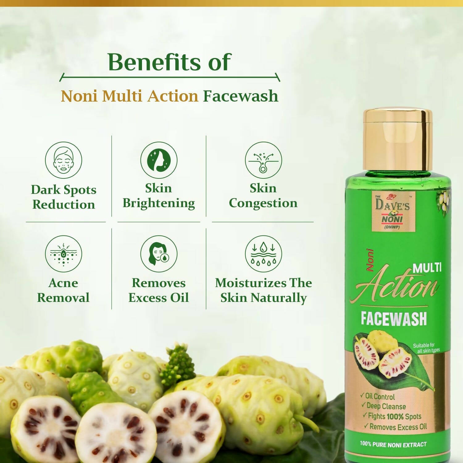 The Dave's Noni Multi Action Face Wash - Distacart
