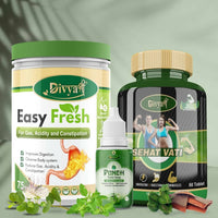 Thumbnail for Divya Shree Sehat Vati Capsule, Easy Fresh Powder & Punch Tulsi Drop Combo - Distacart