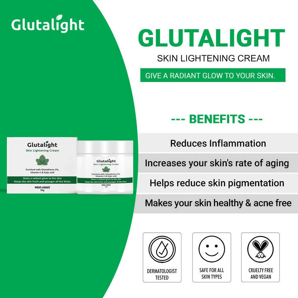 Healthvit Glutalight Skin Lightening Cream - Distacart