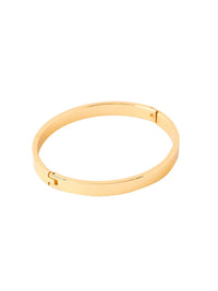 Thumbnail for NVR Men's Gold Metal Interlock Kada Bracelet - Distacart