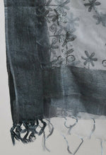 Thumbnail for Mominos Fashion Moeza Women's Orgenza All Over Chikan Work Grey Dupatta - Distacart