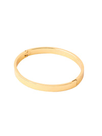 Thumbnail for NVR Men's Gold Metal Interlock Kada Bracelet - Distacart