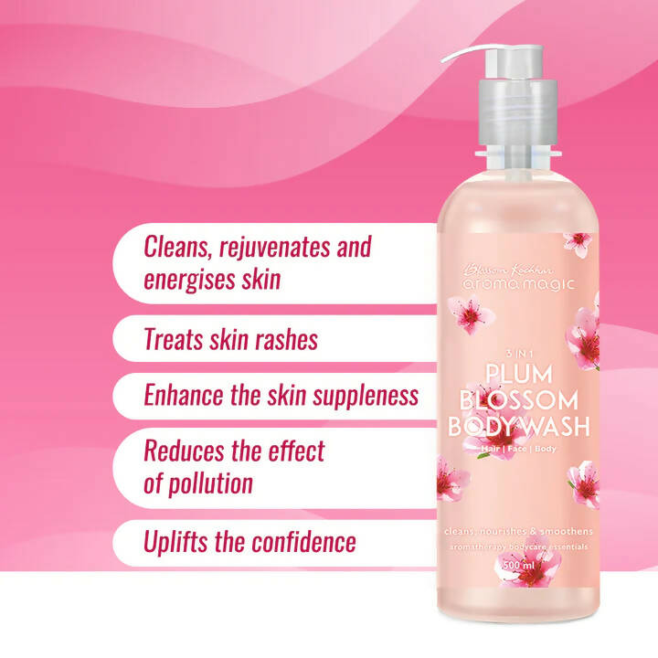 Blossom Kochhar Aroma Magic 3In1 Plum Blossom Bodywash - Distacart