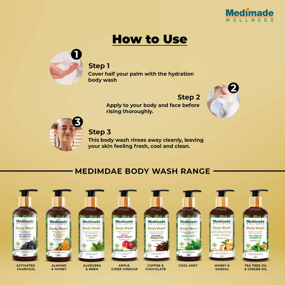 Medimade Wellness Almond & Honey Body Wash - Distacart