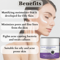 Thumbnail for Dermistry Green Tea Vitamin C Oil Free Hydra Nourishing Mattifying Moisturizer Oily Acne Prone Skin - Distacart