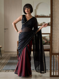 Thumbnail for Suta Multi Color Woven Design Pure Cotton Saree - Distacart