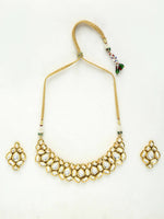 Thumbnail for Kundan Choker With Earrings - Ruby Raang - Distacart