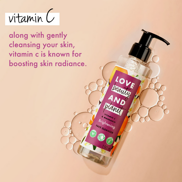 Love Beauty And Planet Vitamin C & Mandarin Face Cleanser - Distacart
