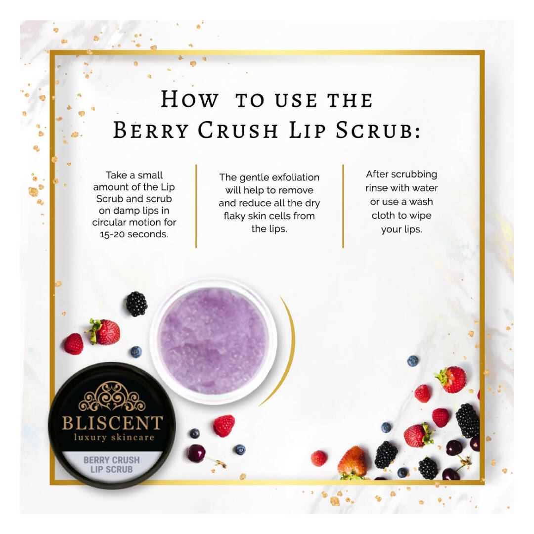 Bliscent Berry Crush Lip Scrub - Distacart
