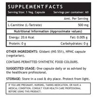Thumbnail for Inlife L-Carnitine L-Tartrate Capsules