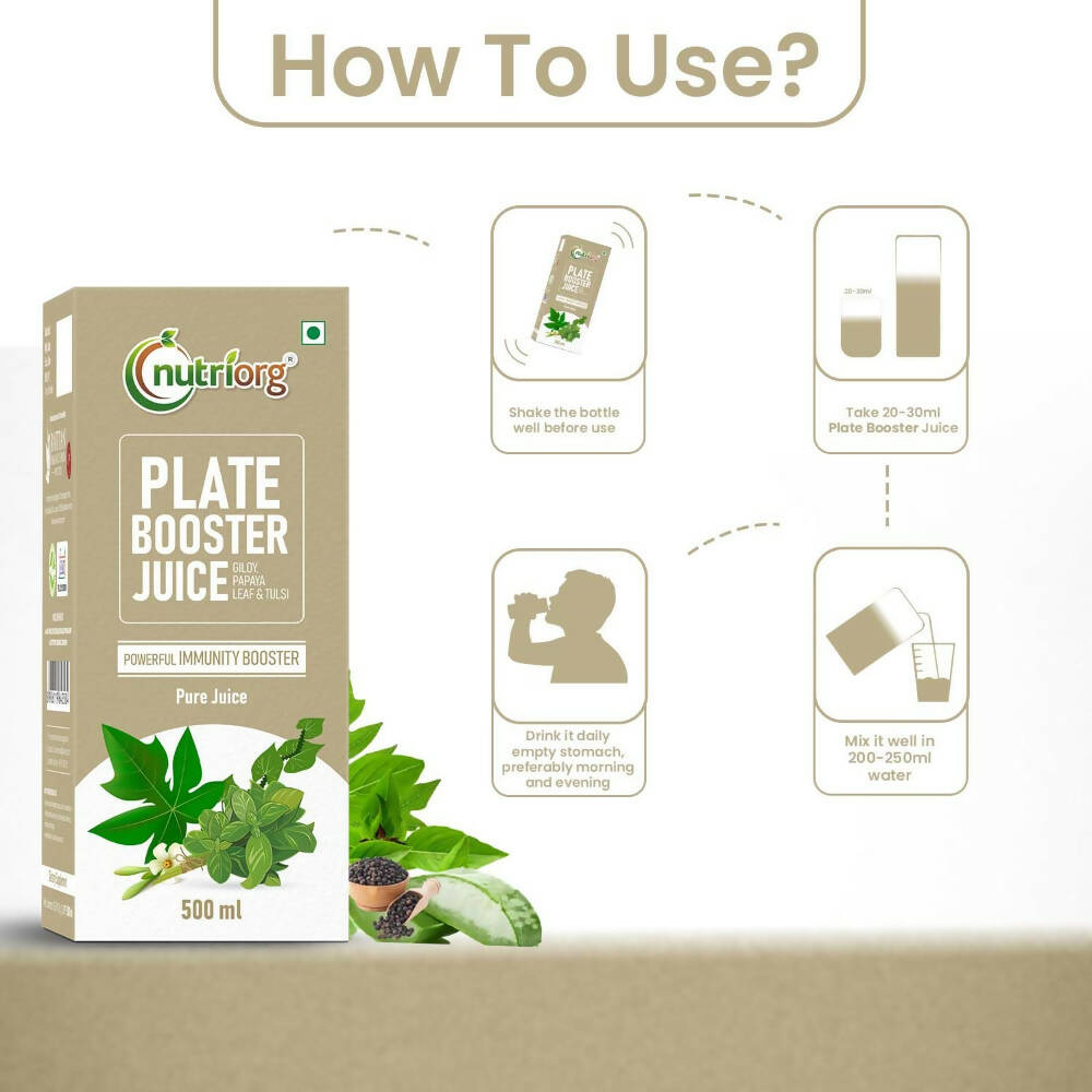 Nutriorg Plate Booster Juice - Distacart
