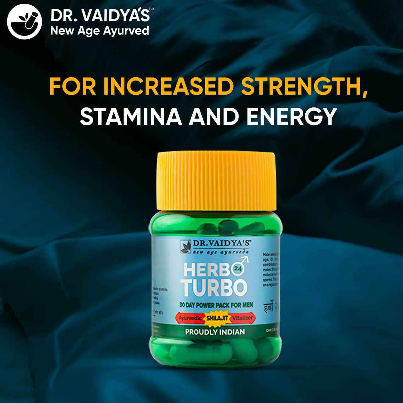 Dr. Vaidya's Herbo 24 Turbo Capsules For Men - Distacart